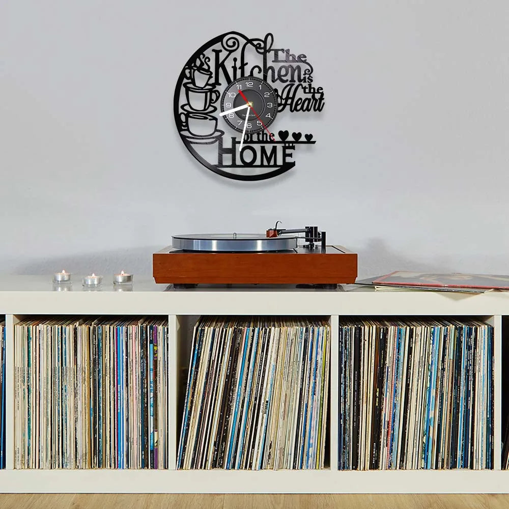 Horloge murale vinyle « Cuisine » – 30 cm