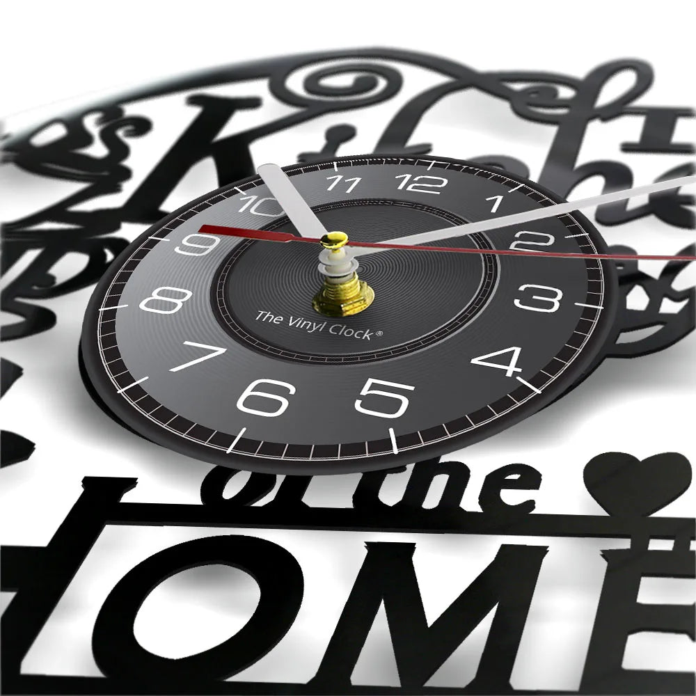 Horloge murale vinyle « Cuisine » – 30 cm