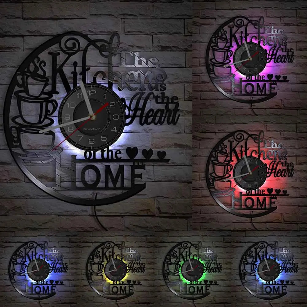 Horloge murale vinyle « Cuisine » – 30 cm