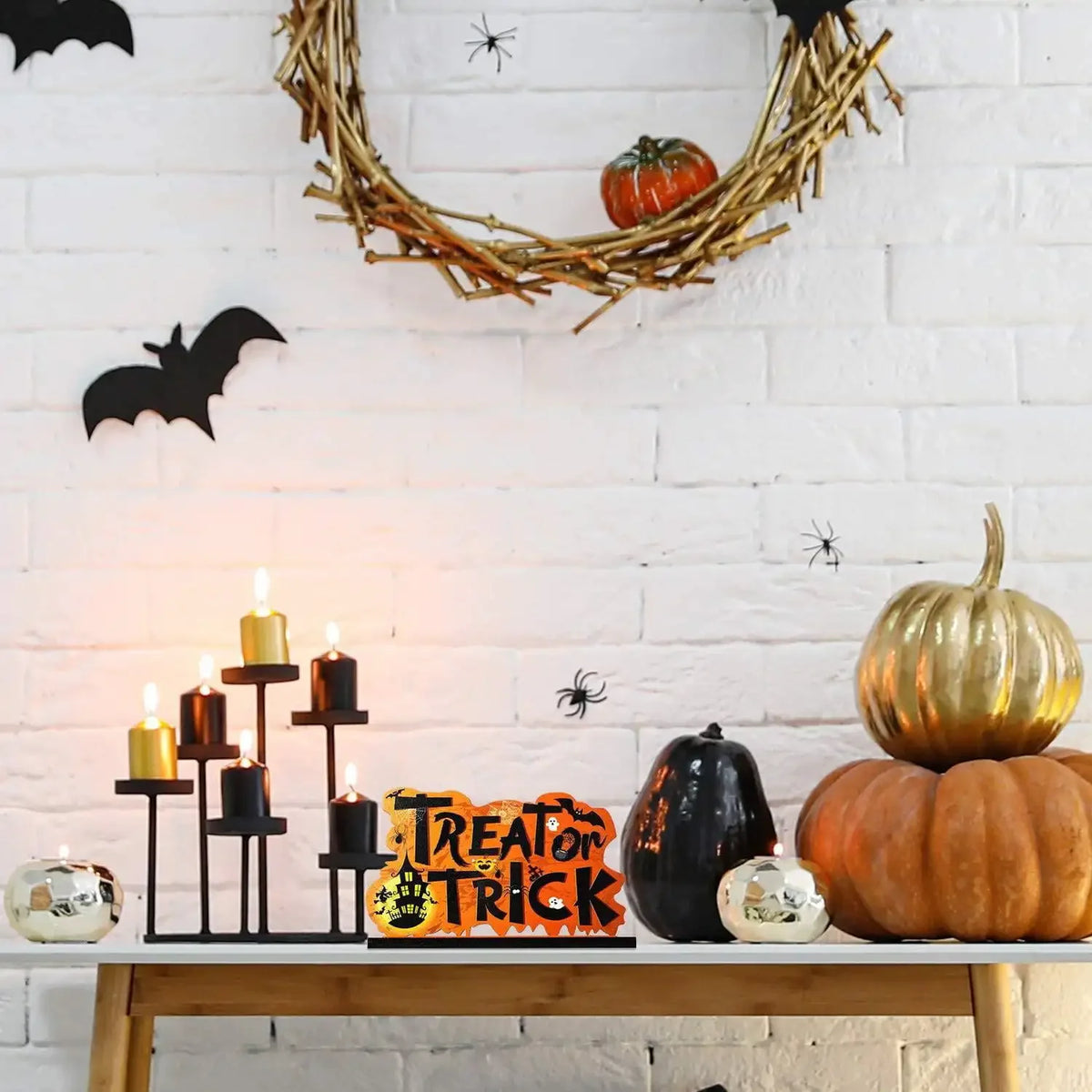 Décoration de table Halloween en bois – 3 modèles