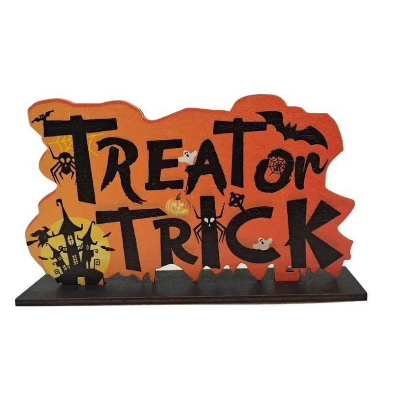 Décoration de table Halloween en bois – 3 modèles