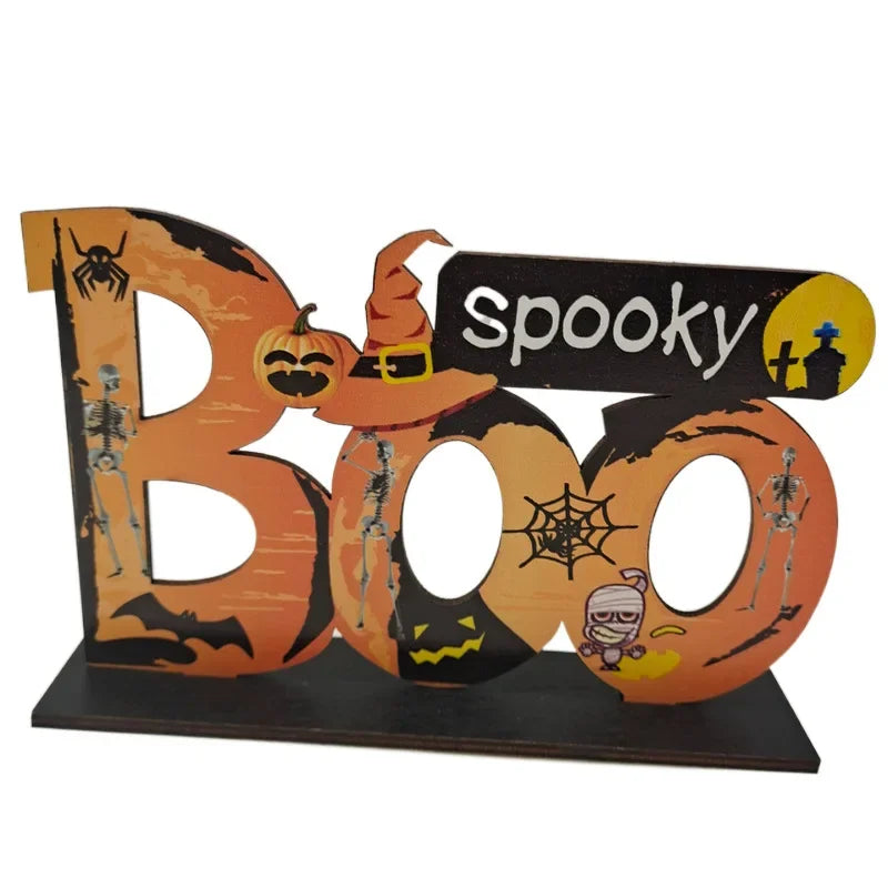 Décoration de table Halloween en bois – 3 modèles