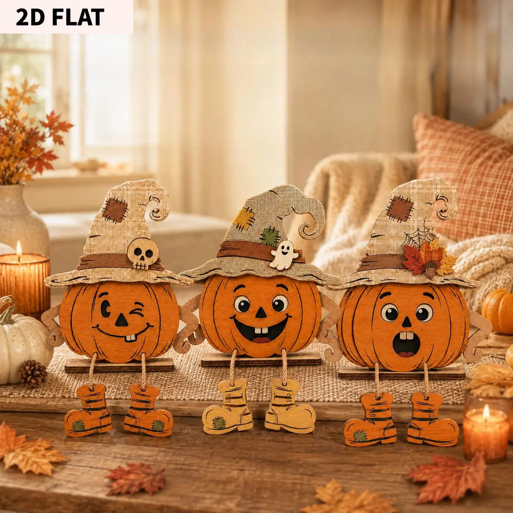 Plaques décoratives automne et Halloween en bois