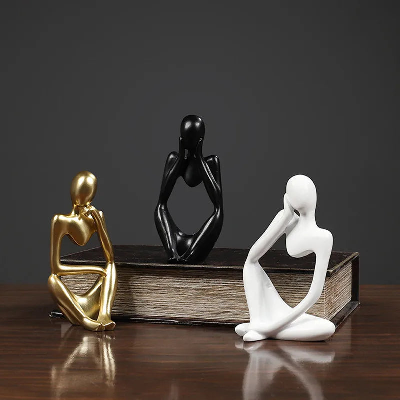 Statuette penseur abstrait de style nordique