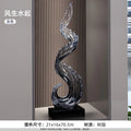 Grande sculpture abstraite en résine – 70 cm