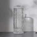 Vase en verre effet glacier