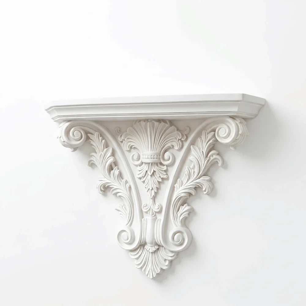 Étagère flottante sculptée style rétro