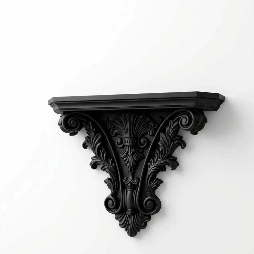 Étagère flottante sculptée style rétro