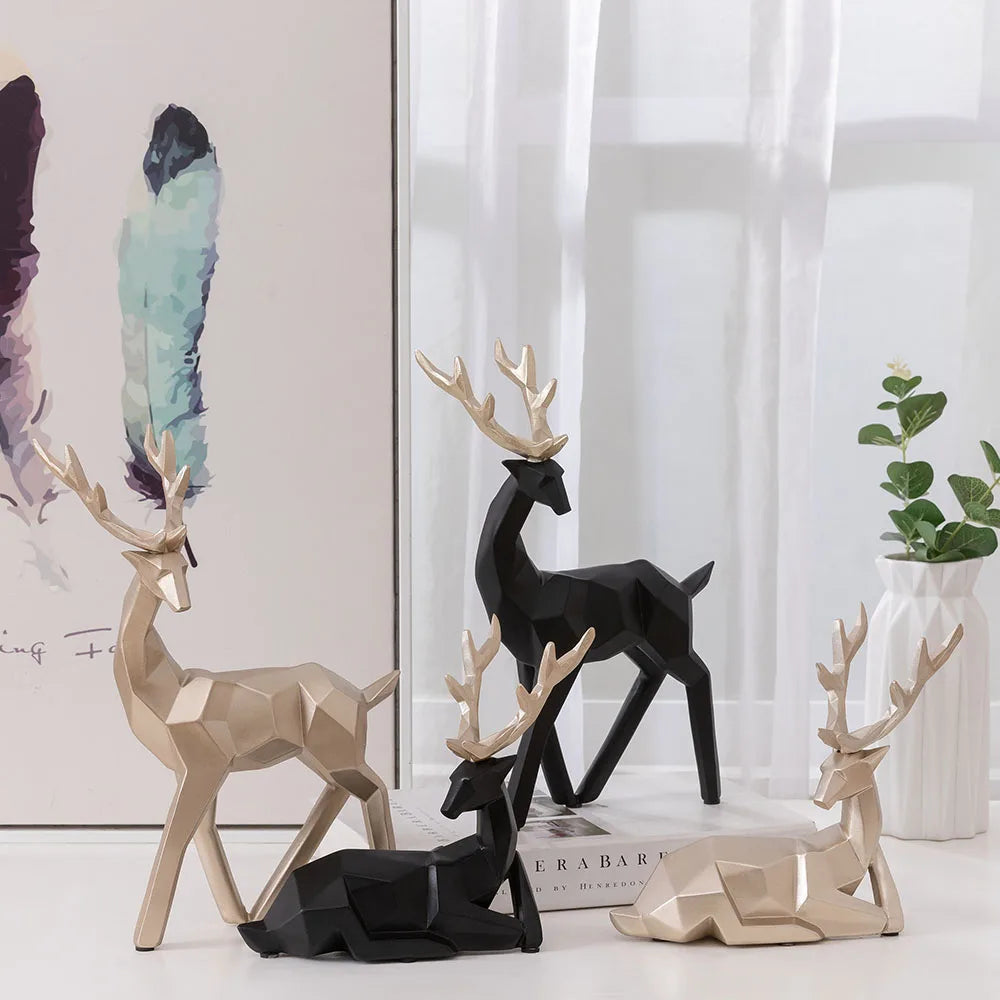 Cerf géométrique décoratif – photo 2