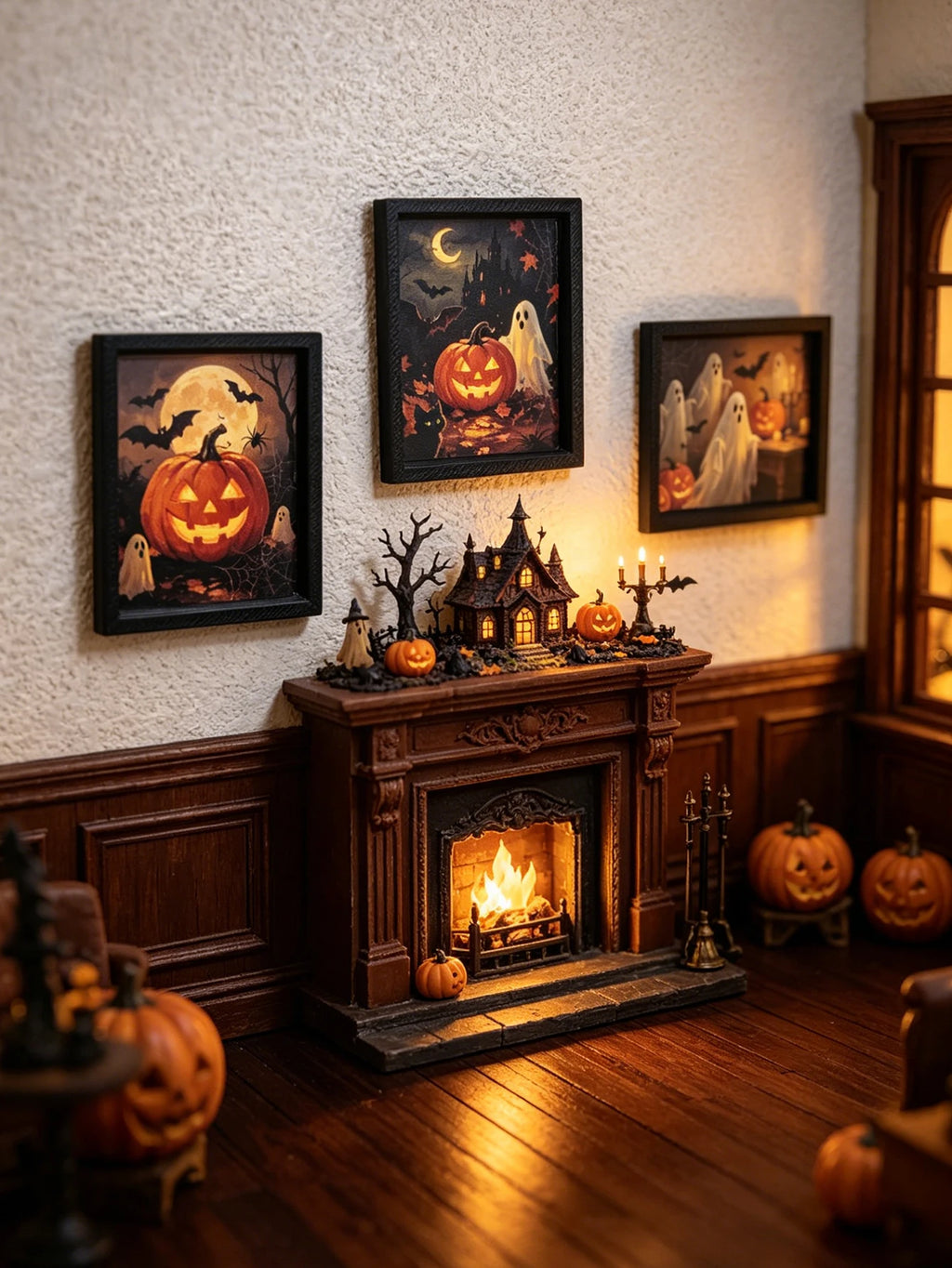 Mini décoration murale Halloween miniature