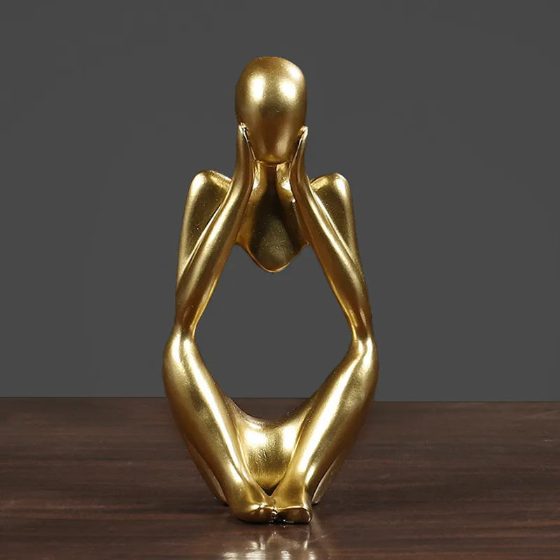 Statuette penseur abstrait nordique – photo 13