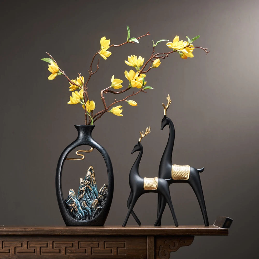 Vase décoratif style japonais