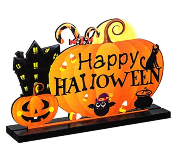 Décoration de table Halloween en bois – 3 modèles