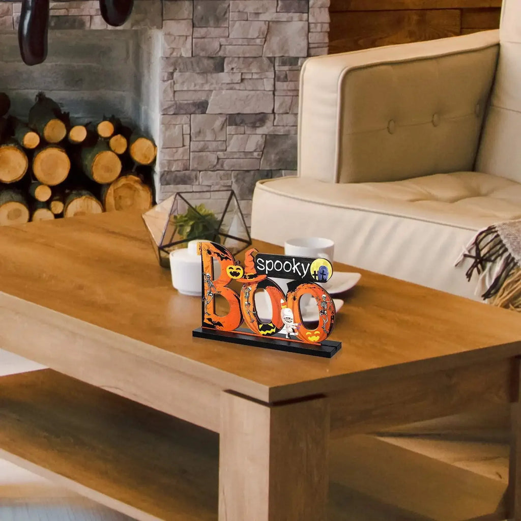 Décoration de table Halloween en bois – 3 modèles